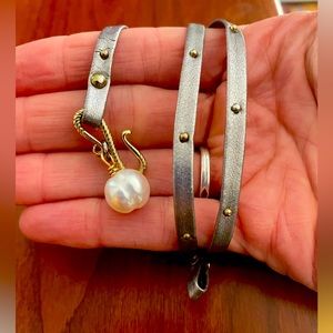 Leather wrap bracelet